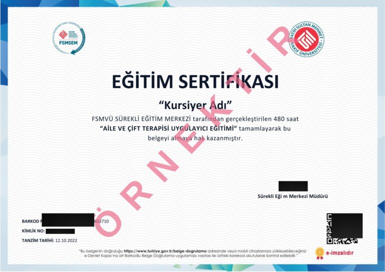 aile ve çift uygulayıcı